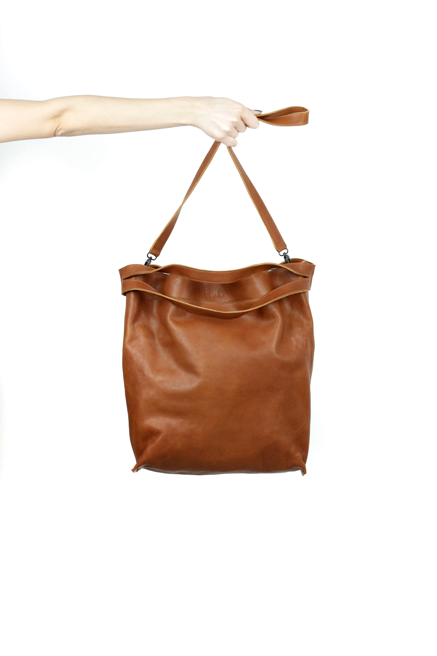 l'Opelle Italia Genuine Leather brown handbag purse Made in