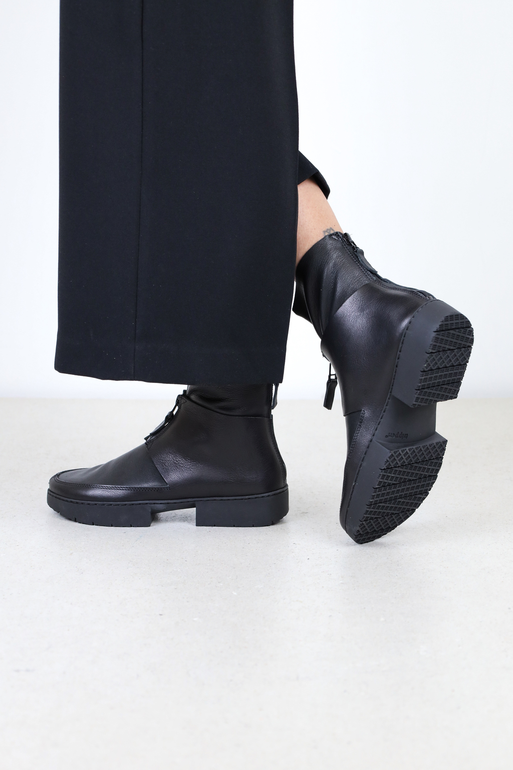 ARGO leather cut-out boots